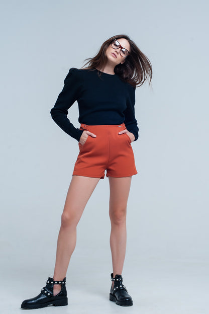 Pantalón corto naranja