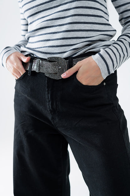 Pantalón extra ancho negro