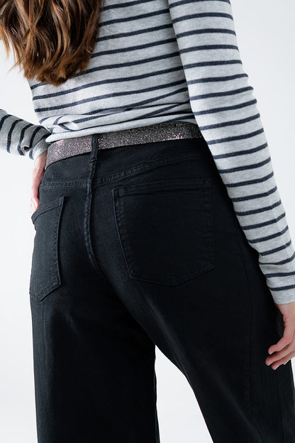 Pantalón extra ancho negro