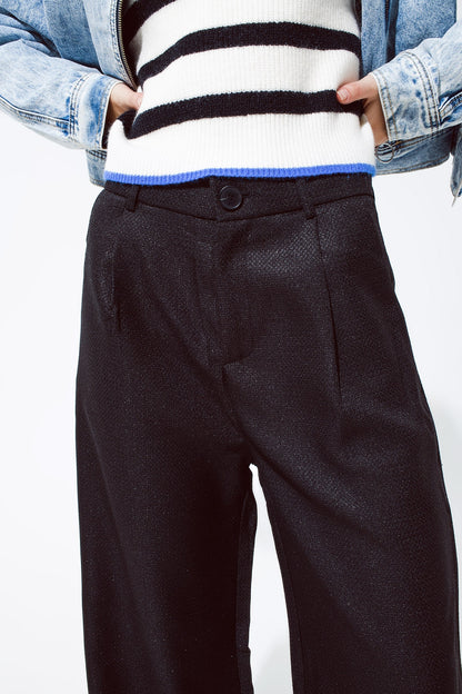 Pantalón extragrande en negro