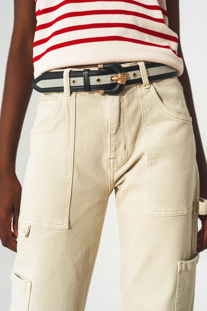 Pantalones cargo en beige