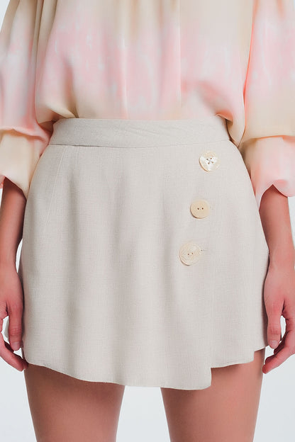 Pantalones cortos con detalle de botones