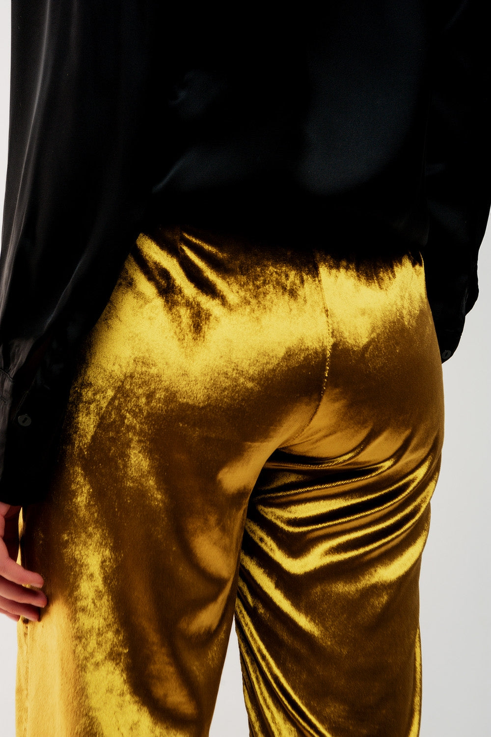 Pantalones de pernera recta en terciopelo en lima
