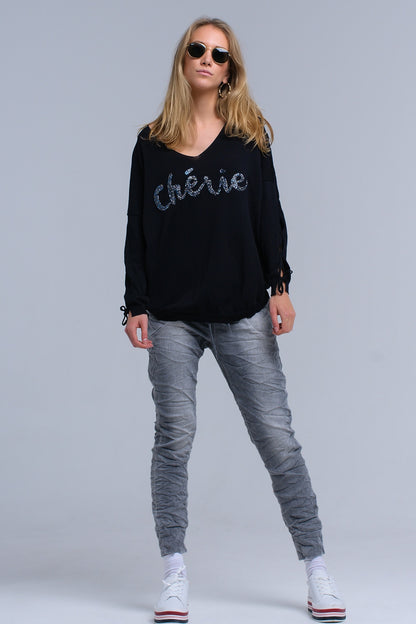 Pantalones vaqueros Jogger gris