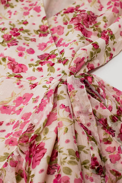 Plumetti Vestido corto con estampado floral rosa