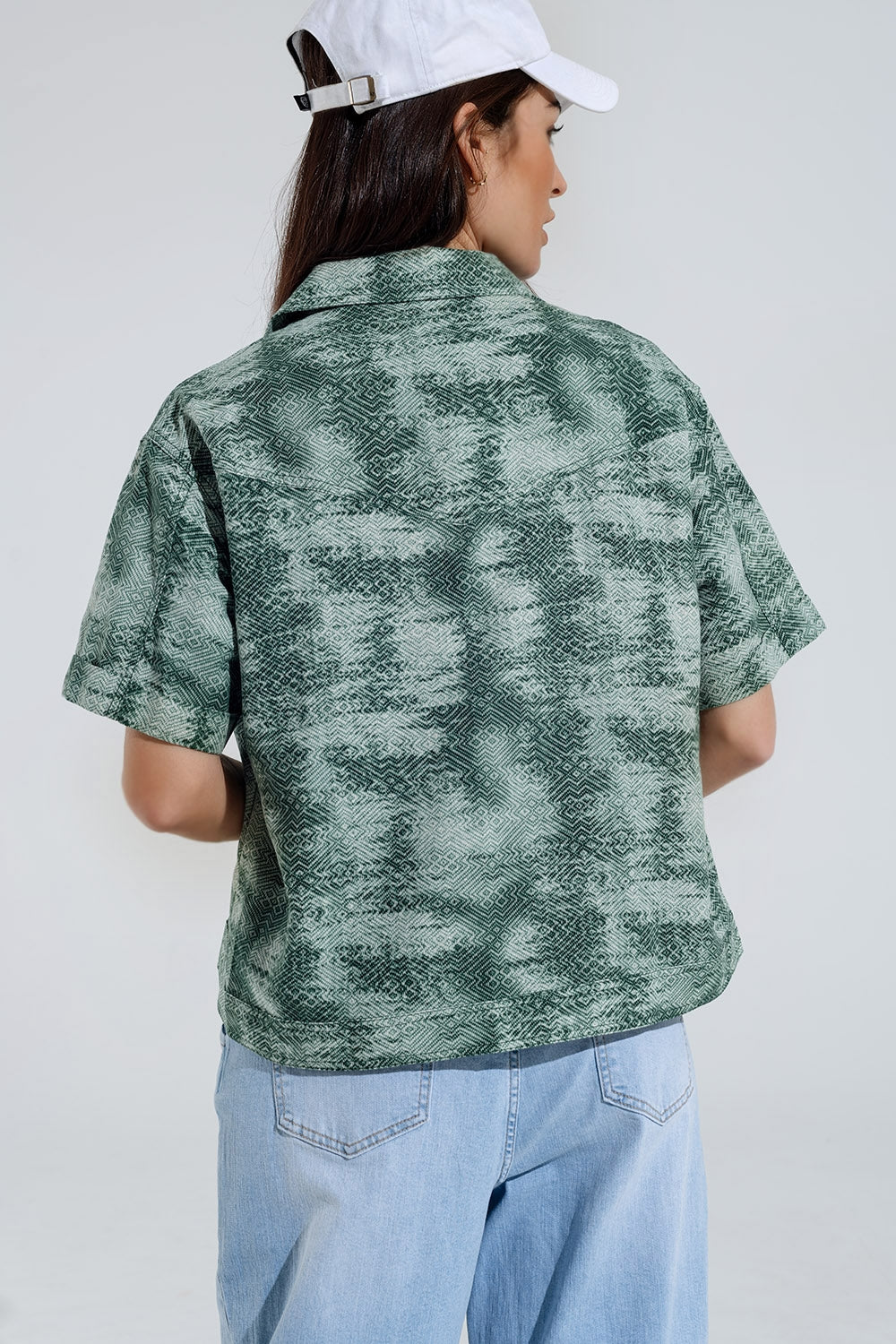Polo Abotonado Tie Dye Verde