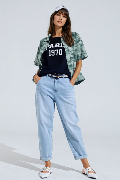 Polo Abotonado Tie Dye Verde