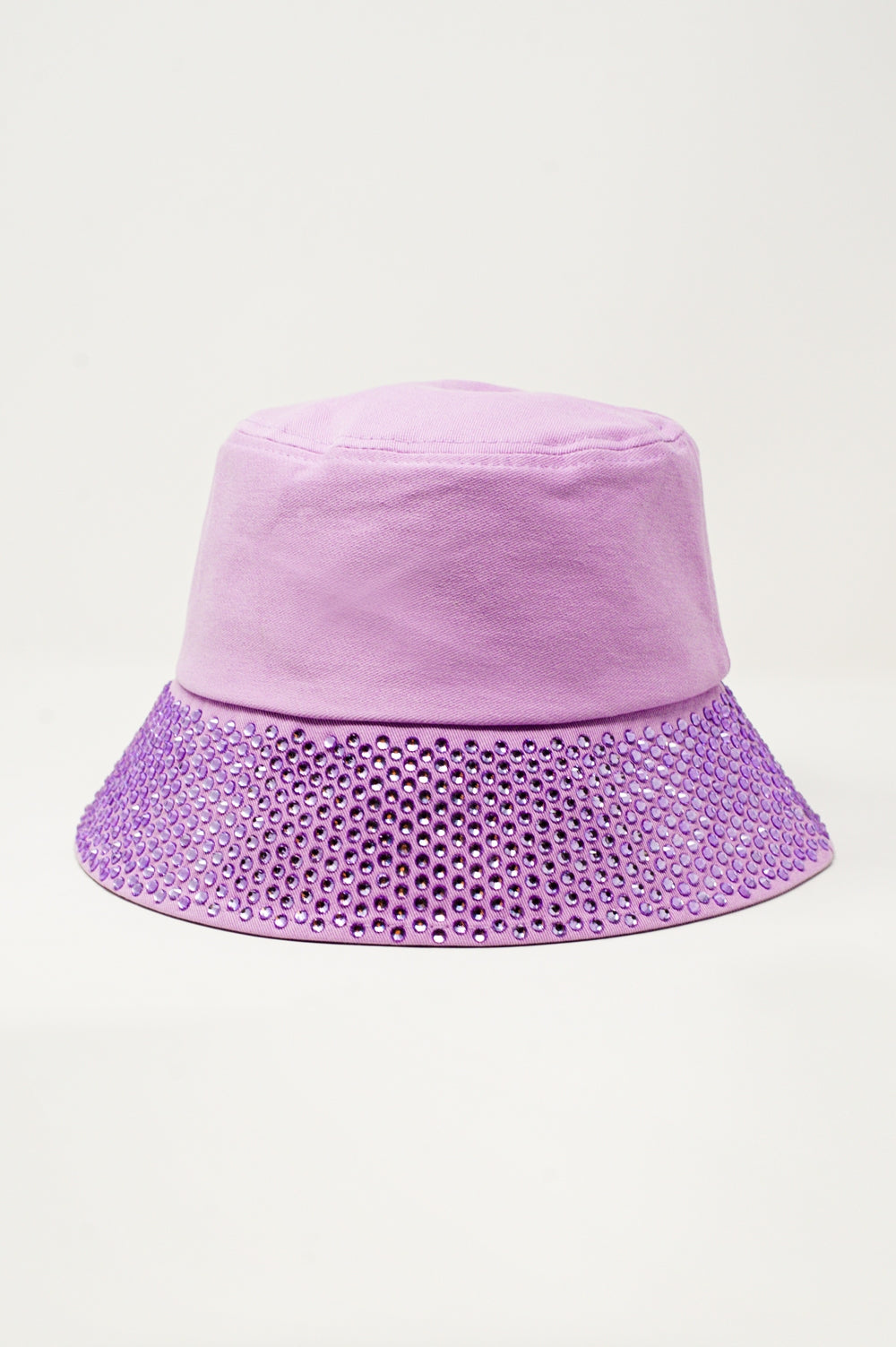 Q2 Sombrero de pescador morado con strass