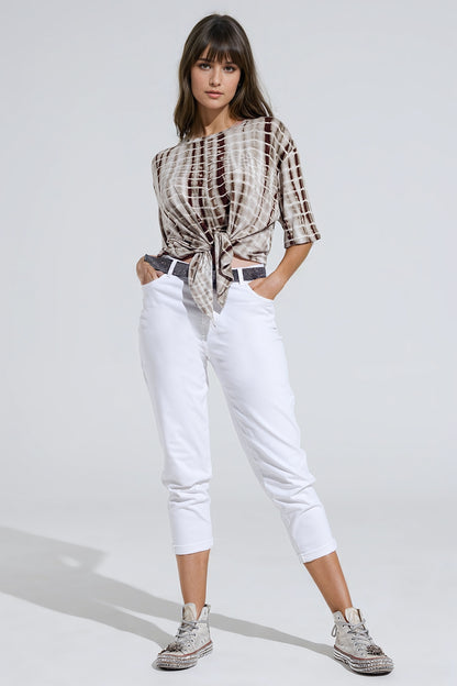 Vaqueros ajustados Basic en blanco