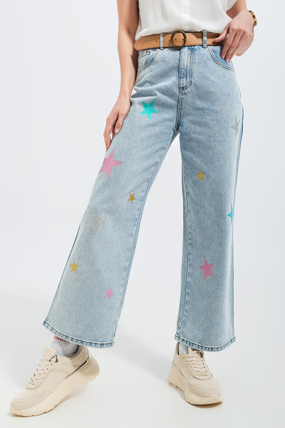 Vaqueros con estampado de estrellas
