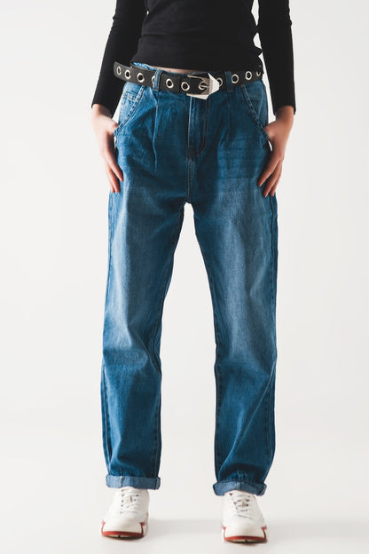 Vaqueros de corte skater tapered de algodón