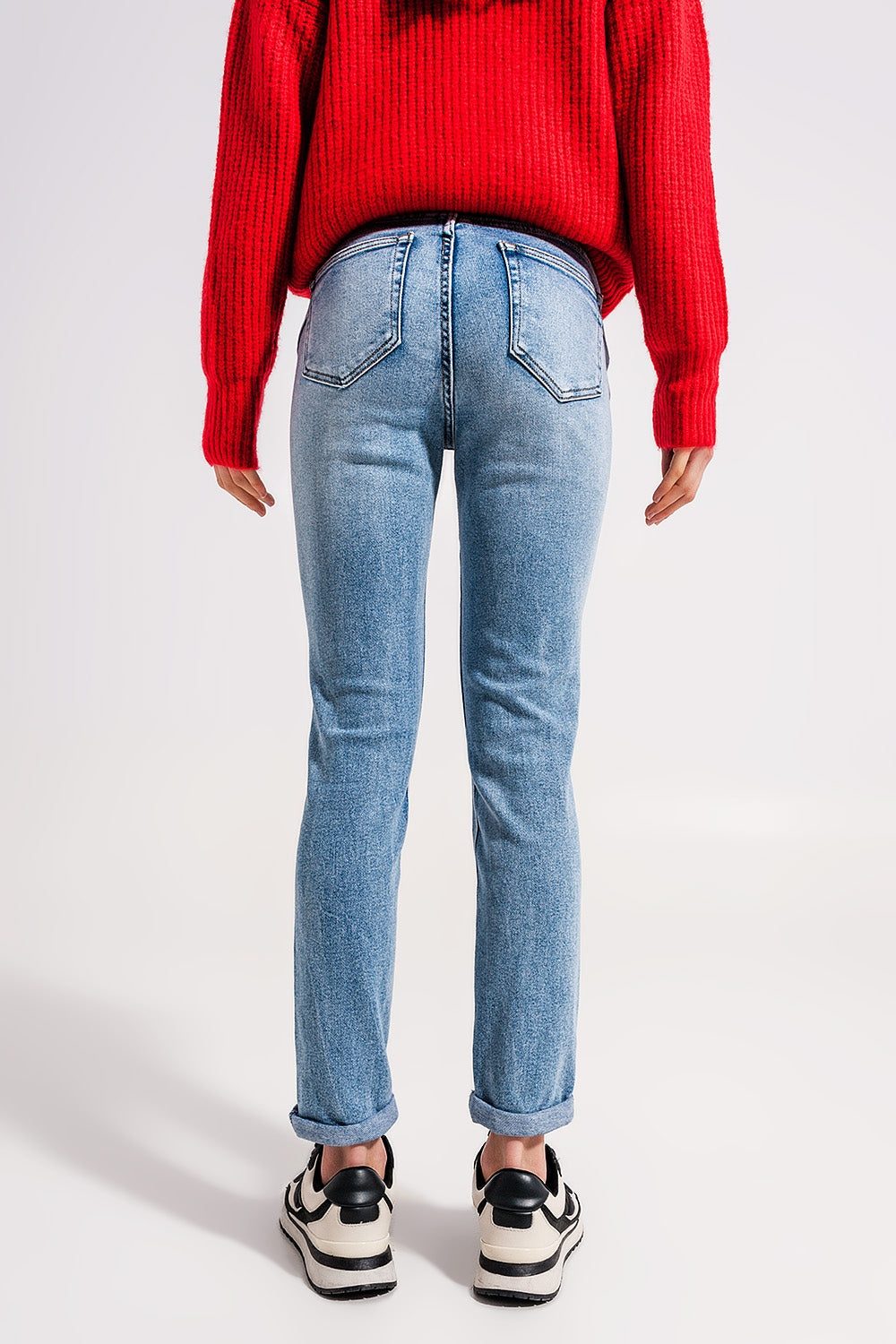 Vaqueros descoloridos push up
