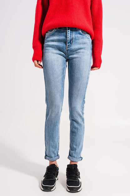 Vaqueros descoloridos push up